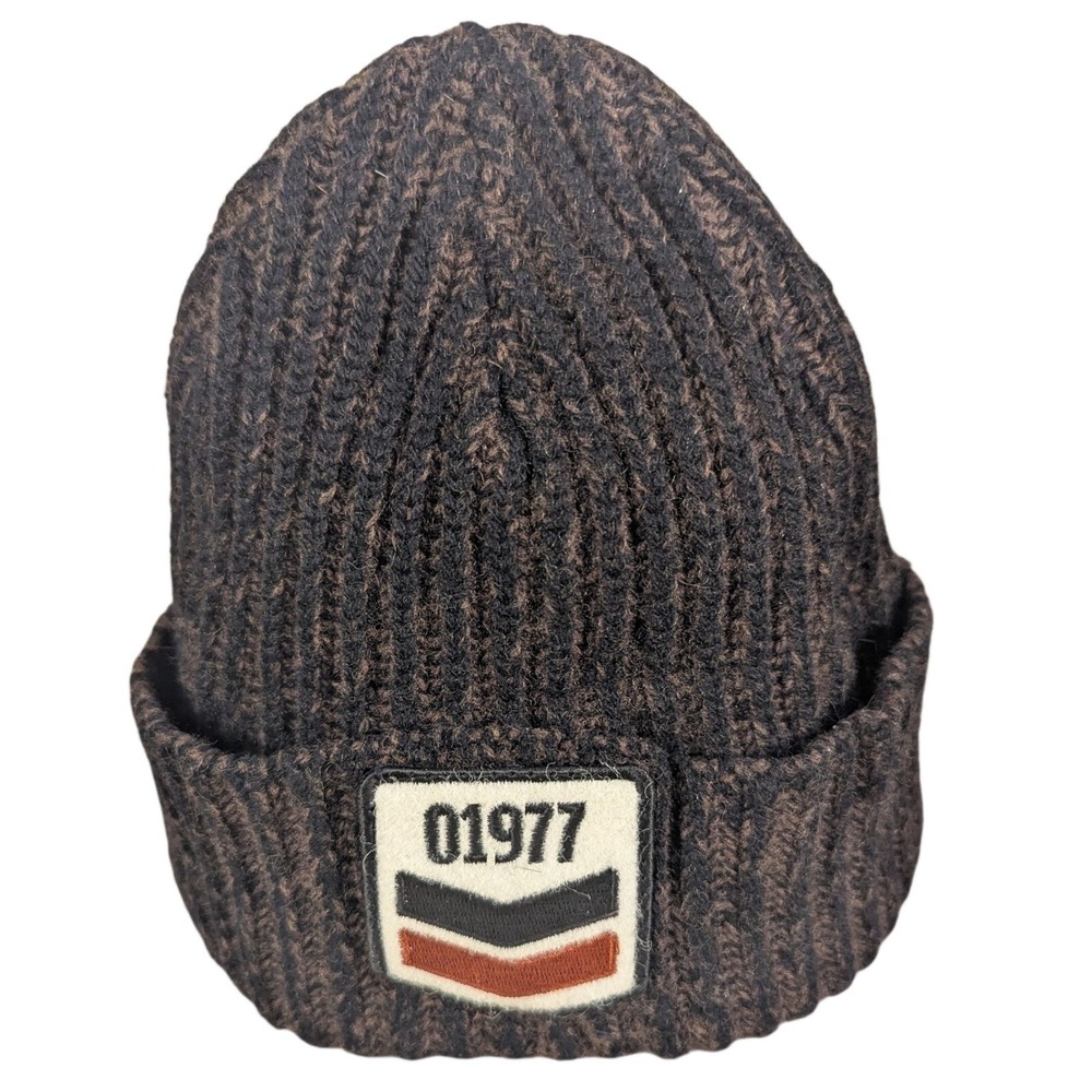 Y2K Vintage American Eagle Outfitters Lambswool Blend Fleece Lined Beanie Black